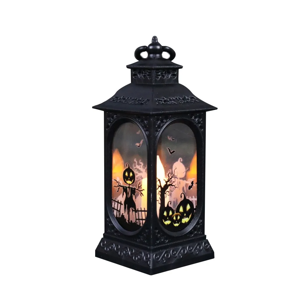 Halloween Decorations Night Light LED Wind Lantern Ornaments Decoration Pumpkin Witch Skull Lamp For Haloween Decor | Дом и сад