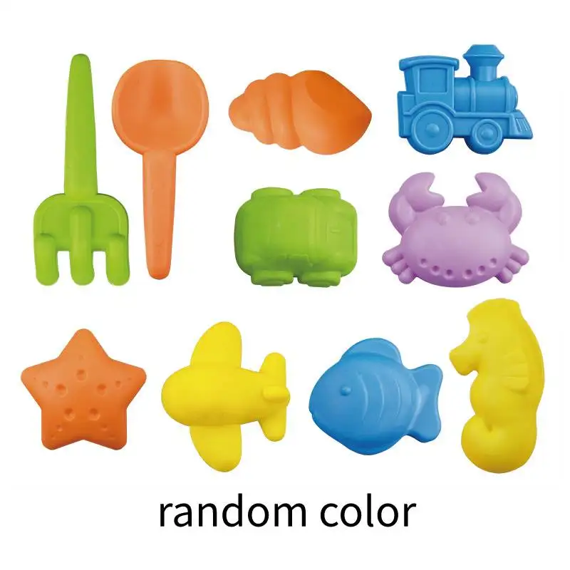 Parrowbebe Children Beach Toy Sand Sculpture Set Dredging Shovel Baby Playing Kids Sand Model Play Tool