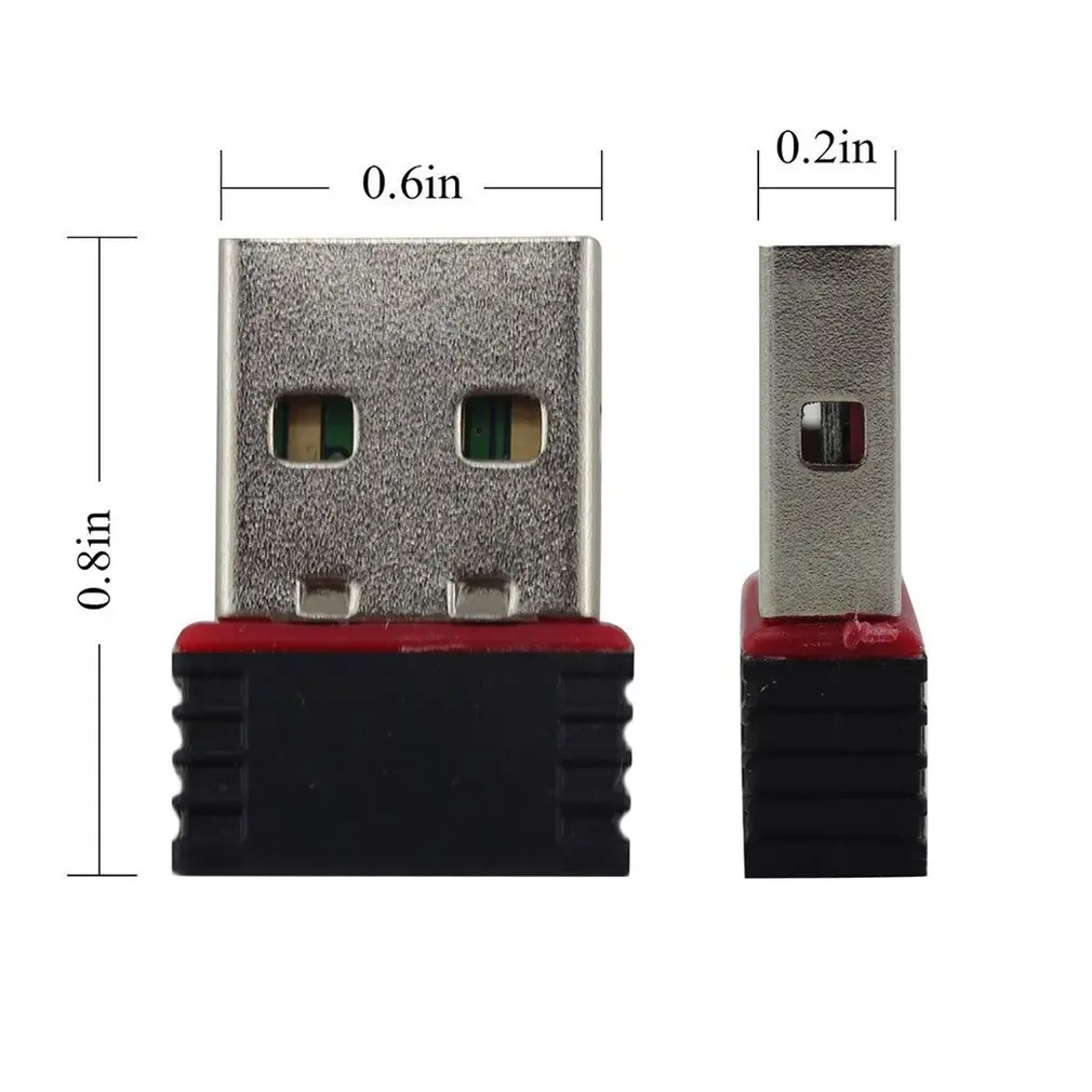 Mini Wireless USB Network Card Mini WIFI Receiver Stronger signal gain Maximum close to the wired network