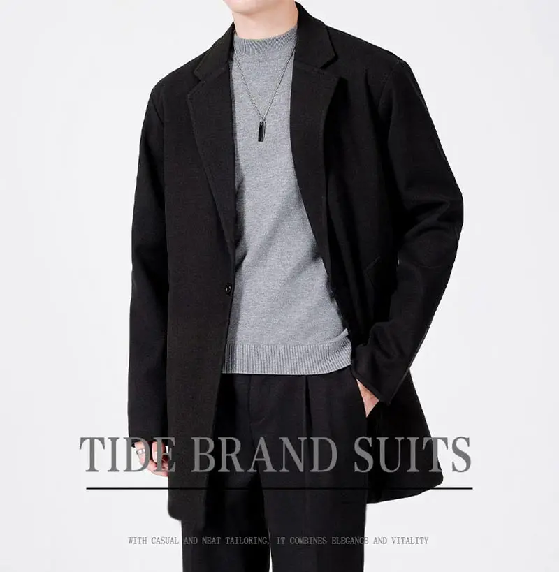 jaqueta oversize casual fino ajuste terno jaqueta