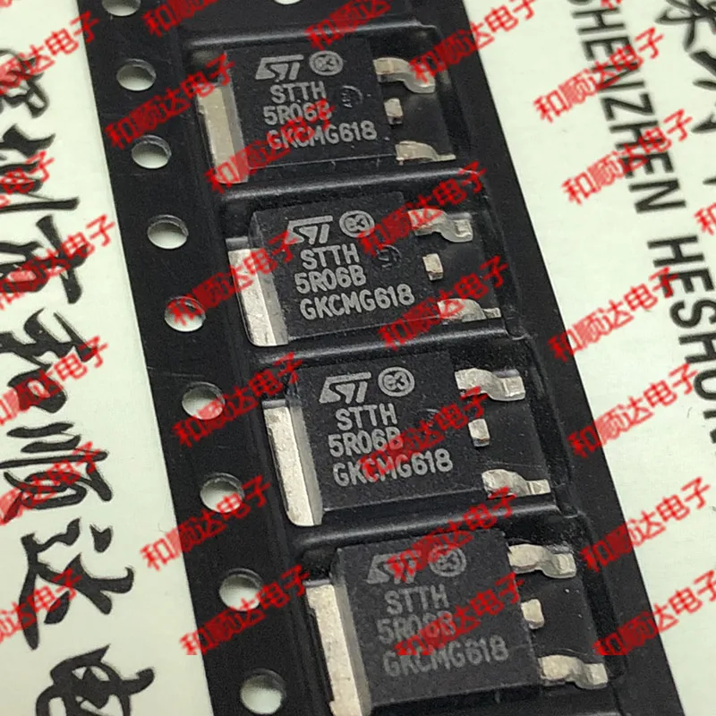 5 шт/STTH5R06B TO-252 600V 5A TO252