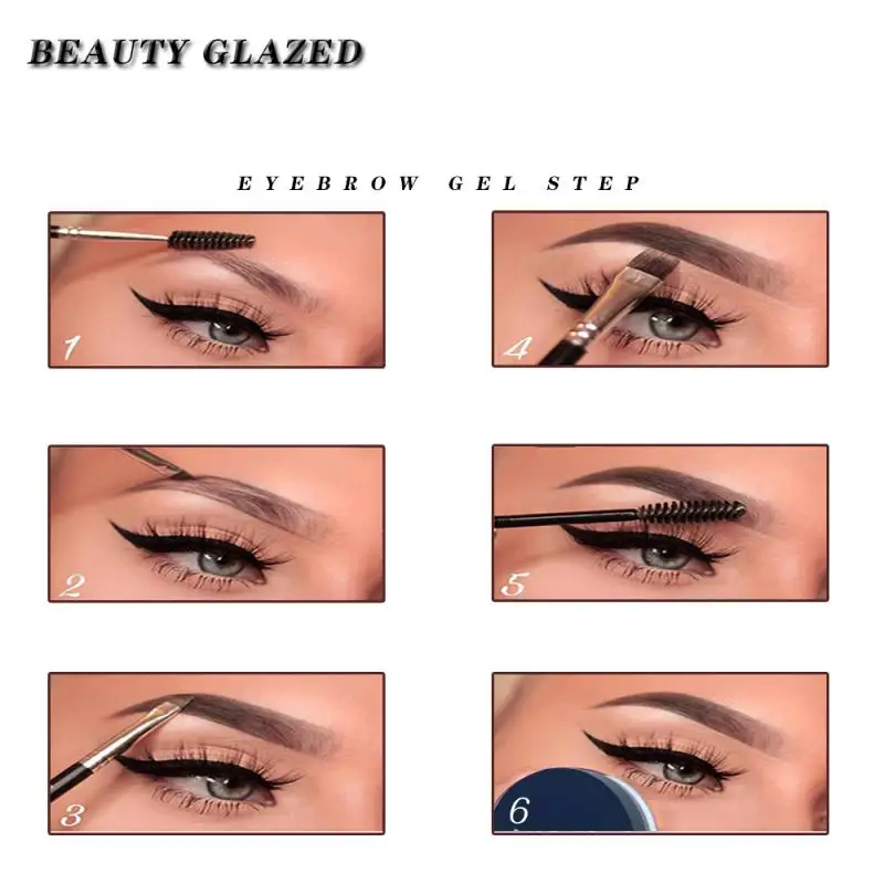 BEAUTY GLAZED 5 Color Eyebrow Tint Makeup Waterproof Eyebrow Pomade Gel Enhancer Cosmetic Eye Makeup Eye Brow Cream TSLM1