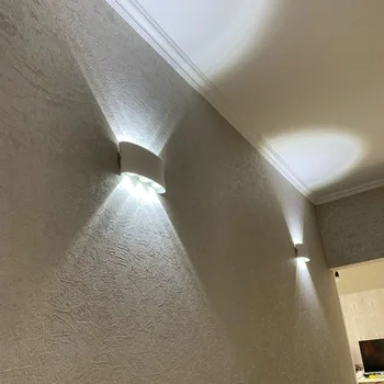 

Nordic Wall Lamp Led Outdoor Indoor Up Down White Black Modern For Home Stairs Bedroom Bedside Bathroom Wall Light Drop Shipping