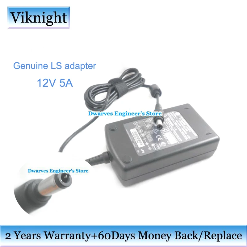 Подлинный DJ-120500-SA SSA-0601S-1 12 В 5A блок питания adpater для lcd V170 V150 Q170 Q170B lcd шлюз lcd tv зарядное устройство адаптер переменного тока
