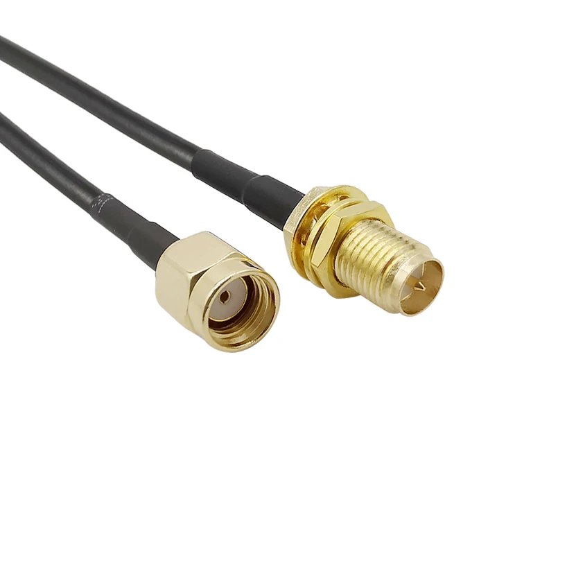 1 шт. RP SMA Штекерный к Гнездовой RG174 WiFi антенный Удлинительный кабель RP-SMA разъем