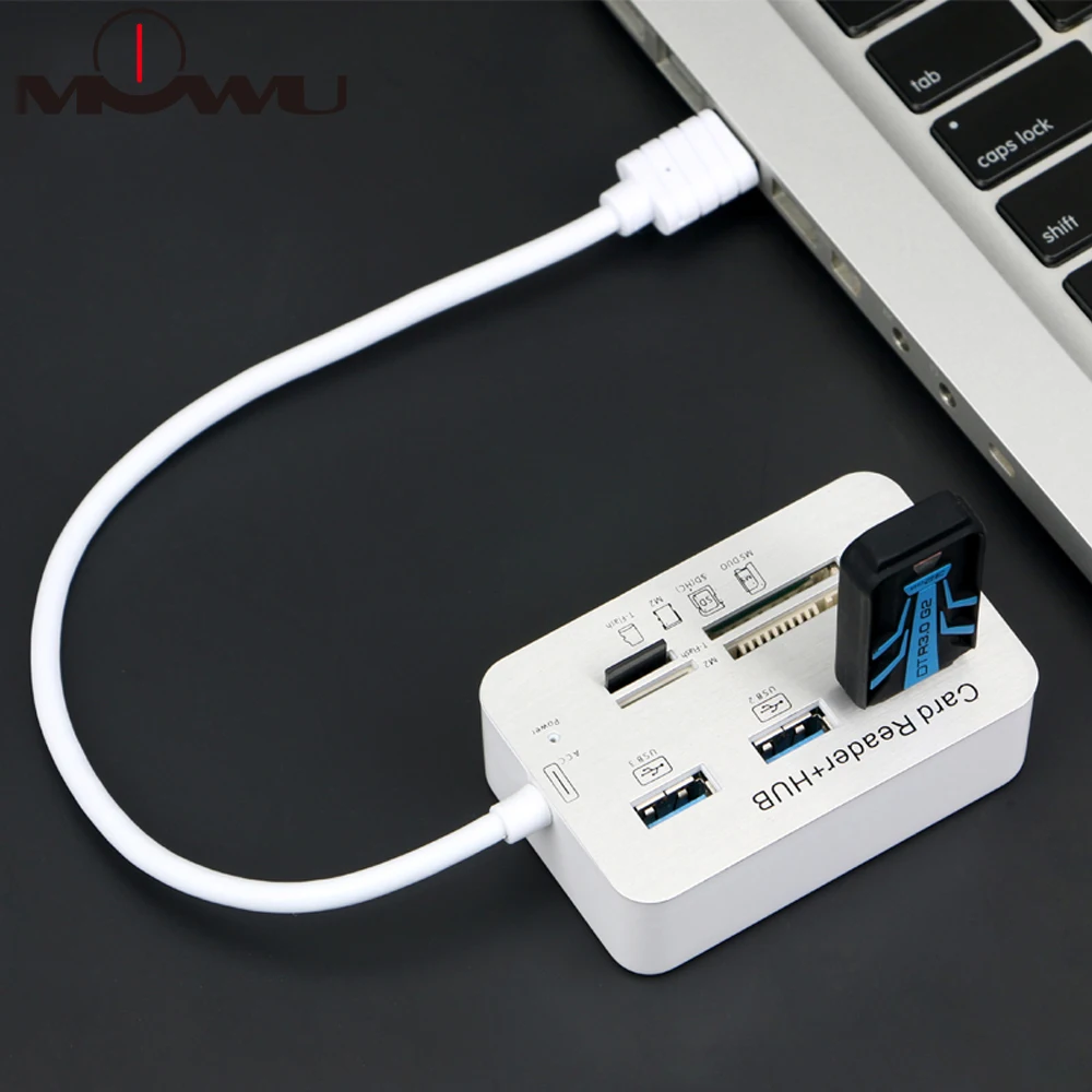 USB кардридер комбо Мульти USB 3,0 подставка для концентратора sd/tf/m2/MS Duo usb 3 usb-хаб адаптер для ноутбука компьютерный хаб usb