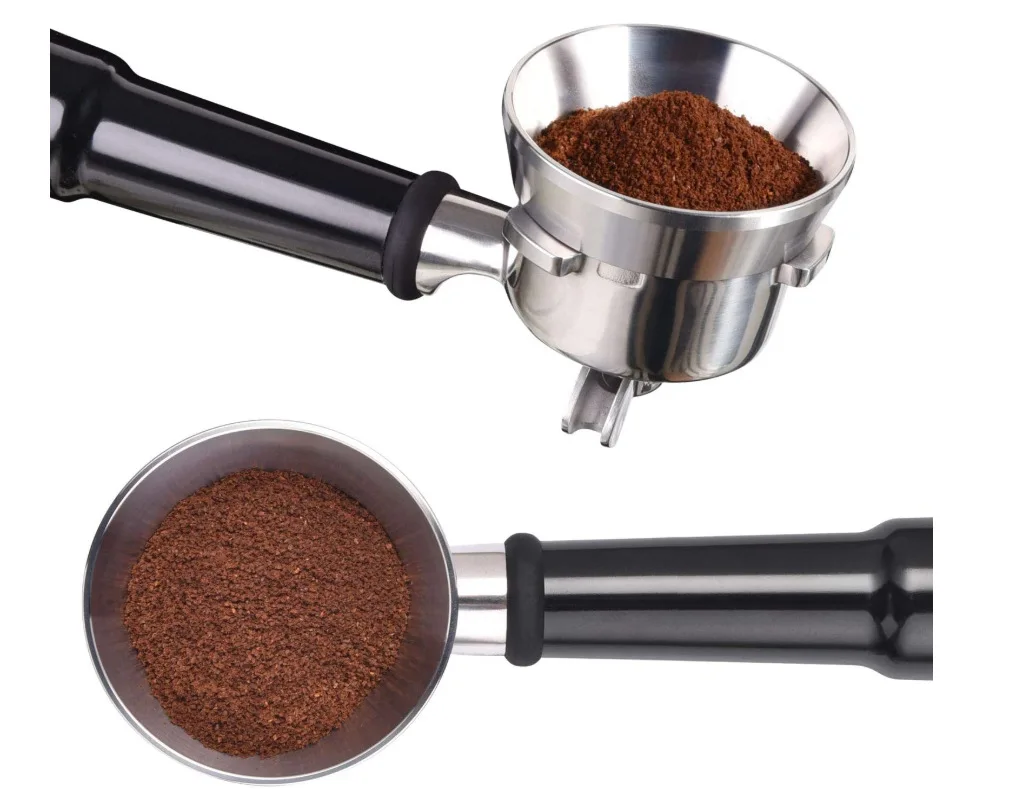 

54mm Espresso Dosing Funnel,Stainless Steel Coffee Dosing Ring Filter Coffee Tamper Compatible with 54mm Breville Portafilter