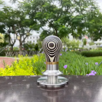 

Coffee Accessories 58.5mm Stainless Steel Coffee Tamper Kitchen Press Tool Cloth Powder Leveler Tool Powder Hammer