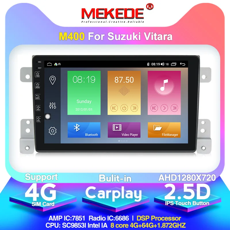 MEKEDE Android 10,0 ips DSP для Suzuki Grand Vitara 3 2005-2015 автомобильный Радио Мультимедиа Видео плеер навигация MEKEDE Android 10,0 ips DSP для Suzuki Grand Vitara 3 2005-2015 автомобильный Радио Мультимедиа Видео плеер навигация