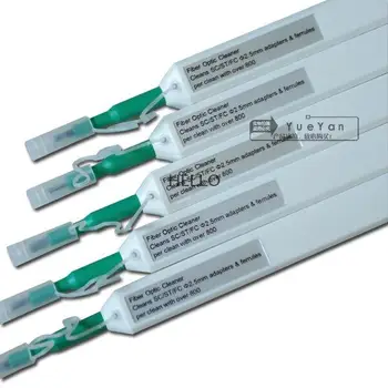 

5 Pcs 2.5mm One-Click Optic Fiber Cleaners SC,ST,FC Adapters Pen 800 Cleans