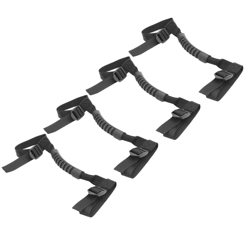 4Pcs Interior Top Automatic Perforated Car Grab Handle Reliable Roll