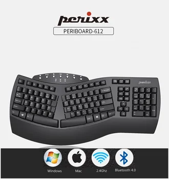 

New Perixx 612 Bluetooth 4.0/2.4Ghz Wireless Dual-Mode Ergonomic Notebook Desktop Keyboard,Dual-System For Mac and Window