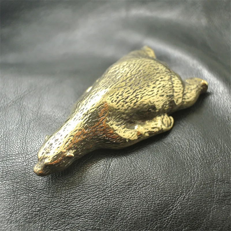 Pure copper polar bear ornaments (9)