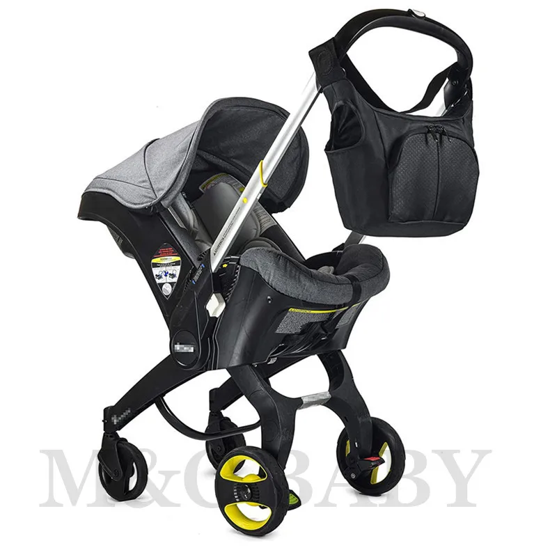Bolsa de Armazenamento para Carrinho de Carro Compatível com Doona Foofoo Bolsa Preta - 5 Acessórios p carrinhos