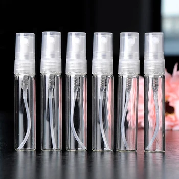 

12pcs 5ml Portable Mini Perfume Bottle Glass Empty Sample Glass Atomizer Spray Empty Bottle Test Bottle Vials Thin Tube Bot E9F3