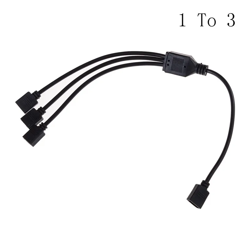 Strip Accessories Female Splitter LED RGB Strips extension Cable with 4 pin For 3528 5050 LED Strips 1 to 1 2 3 4 connector - Цвет: 1pc