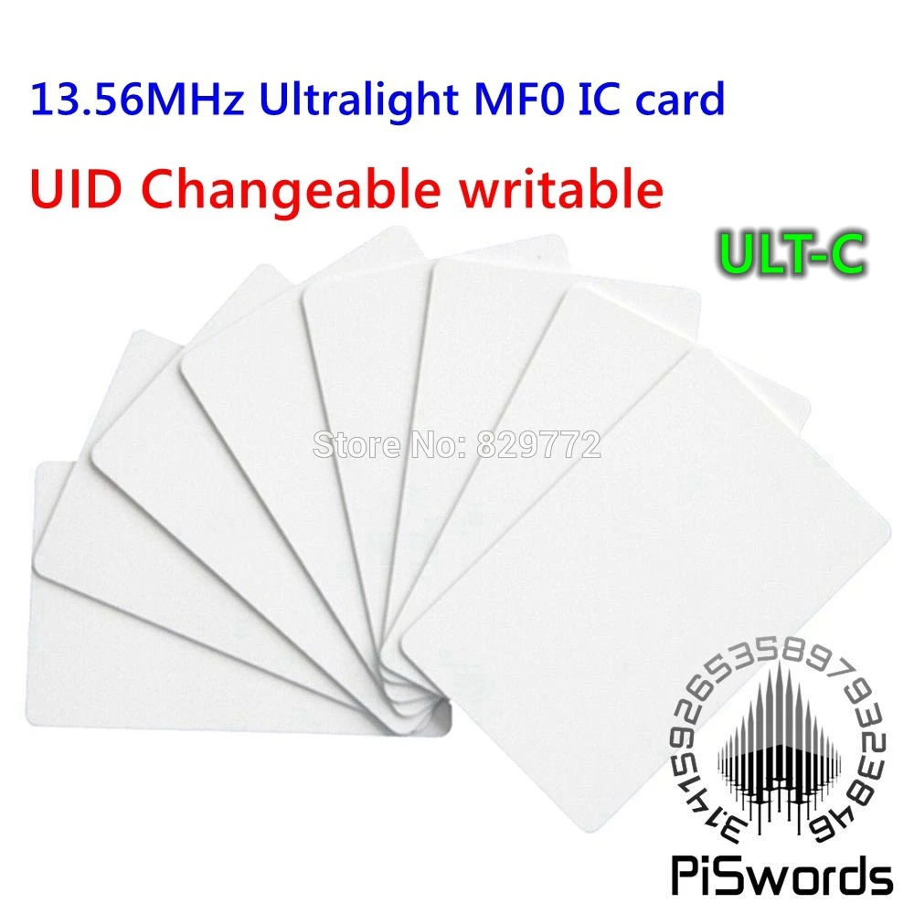 Сменных маркеров UID Сменные NFC карта MF0 13 56 МГц Сверхлегкий EV1 UL11 UL21 ULT C пустая