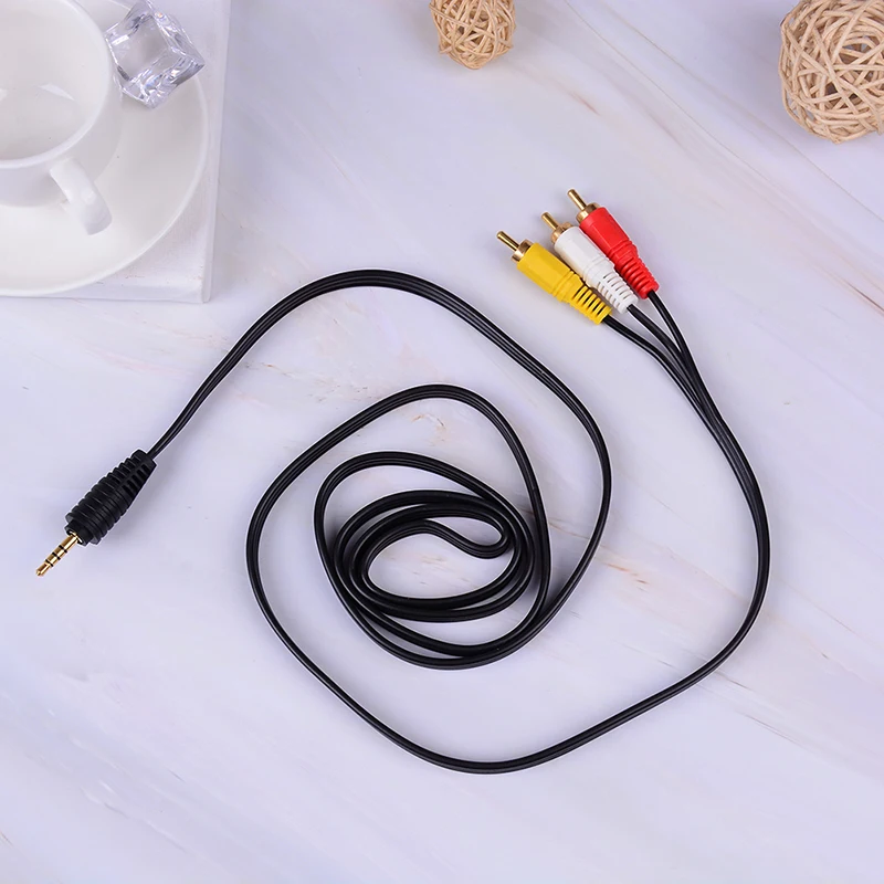 JETTING 3,5 мм разъем для 3 RCA штекеры для мужчин/мужчин Для 3rca Женский Аудио Видео AV Кабель-адаптер Высокое качество