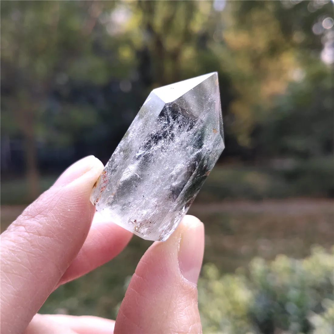 Кристал-фантом башня камень остров камни призрак кристаллы Wicca Cristal Pierre Naturelle Cristaux Природный исцеляющий Декор кварц