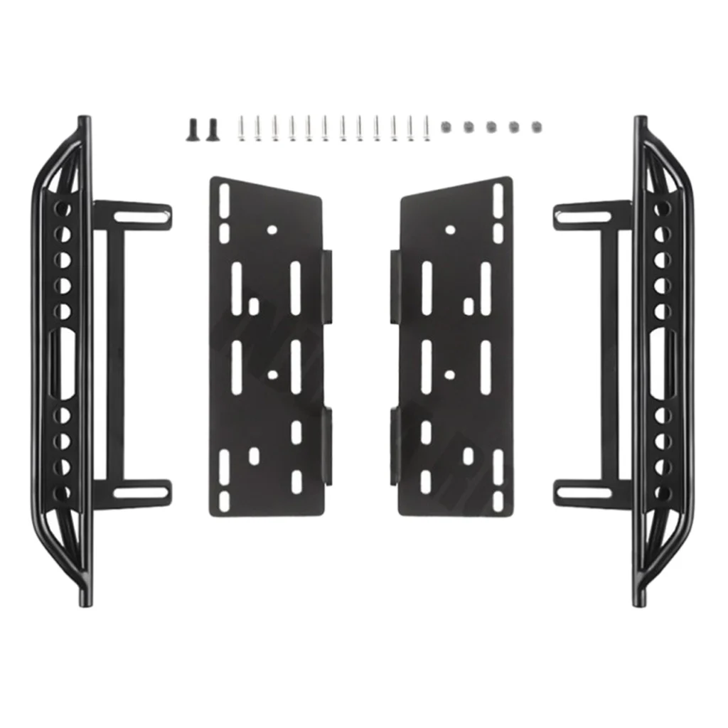 2pcs RC Car Metal Foot Pedal Plate Side Steps for Axial SCX10 II 90046 1/10 RC Crawler Accessories