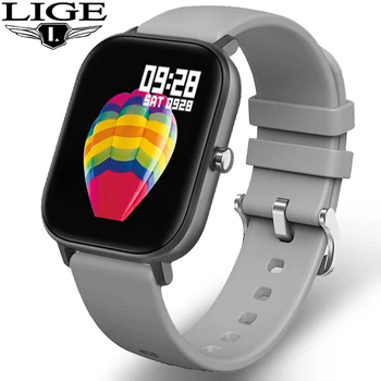 

LIGE 2020 Smart Watch Men Women Fitness Tracker Heart Rate Monitor SmartWatch Sport waterproof reloj inteligente for Android ios