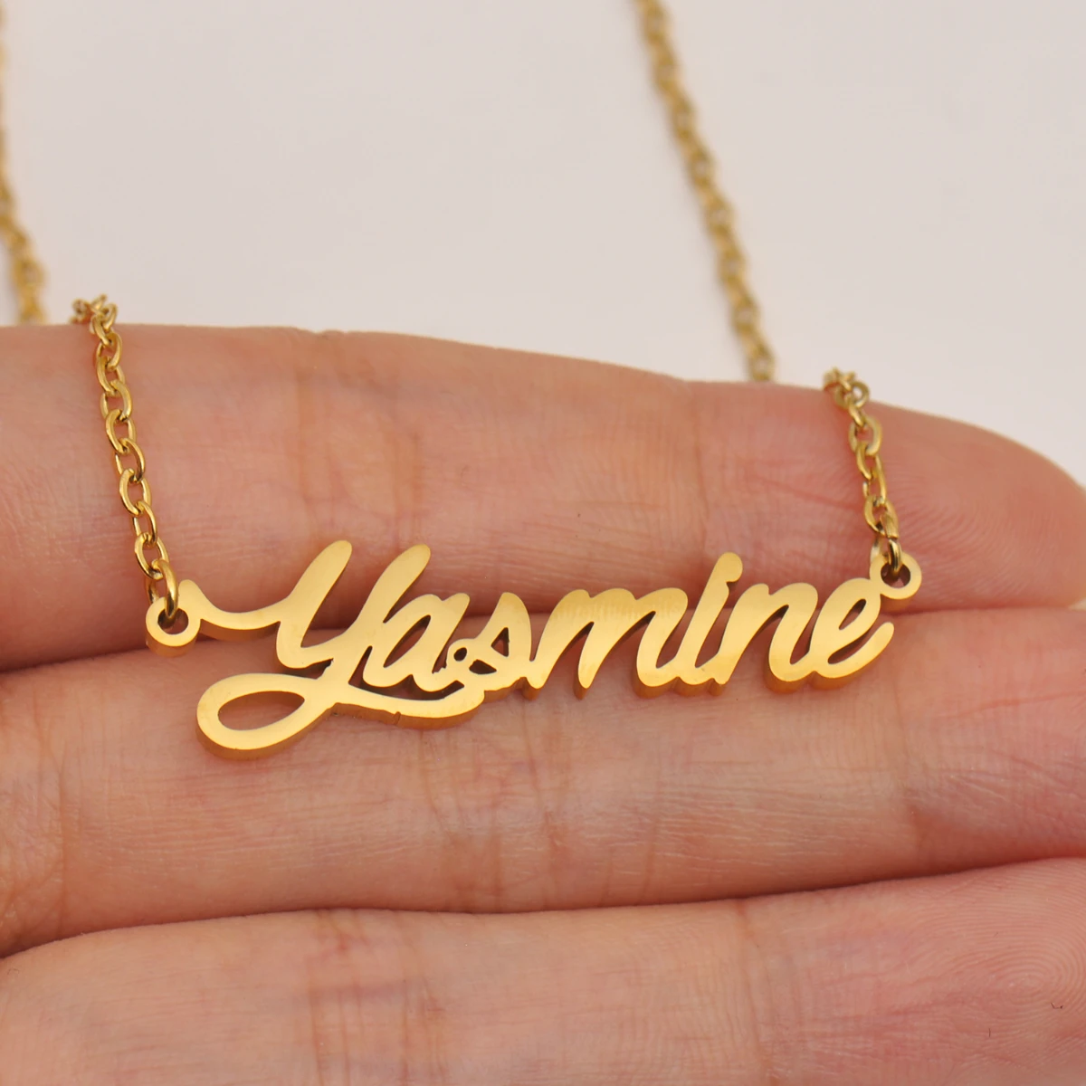 Cursive Initial Letters Name Necklace 