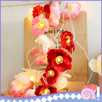 

3M 20LED Artificial Flowers Light Strings Hawaiian Artificial Plumeria Flower Battery Powered Fairy Starry Lights Lamp string