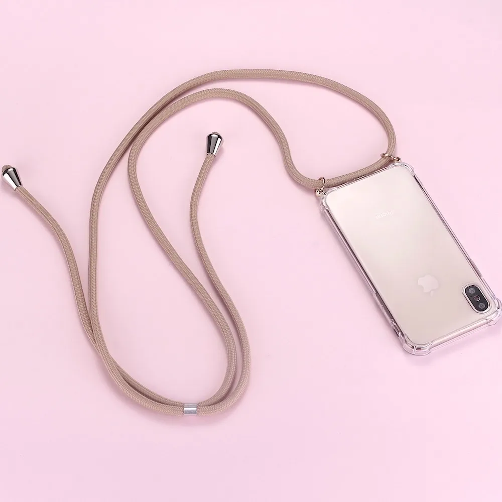 Strap Cord Chain Phone Tape Necklace Lanyard Mobile Phone Case for Carry Cover Case Hang iPhone 11 Pro XS Max XR X 7Plus 8Plus Strap Cord Chain Phone Tape Necklace Lanyard Mobile Phone Case for Carry Cover Case Hang iPhone 11 Pro XS Max XR X 7Plus 8Plus