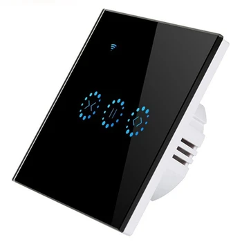 baratas Inteligente Wifi Imprensa Interruptor De Cortina Móvel App Controle Apoio Alexa Google Casa Para Cortina Motorizada Elétrica Do Obturador Rolo Cego