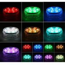 5 в красочный аквариумный светодиодный светильник ing Водонепроницаемый погружной светодиодный светильник для аквариума подводный светодиодный светильник электронная лампа для аквариума