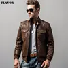 Men's pigskin motorcycle real leather jacket padding cotton winter warm coat male Genuine Leather jacket ► Photo 1/6