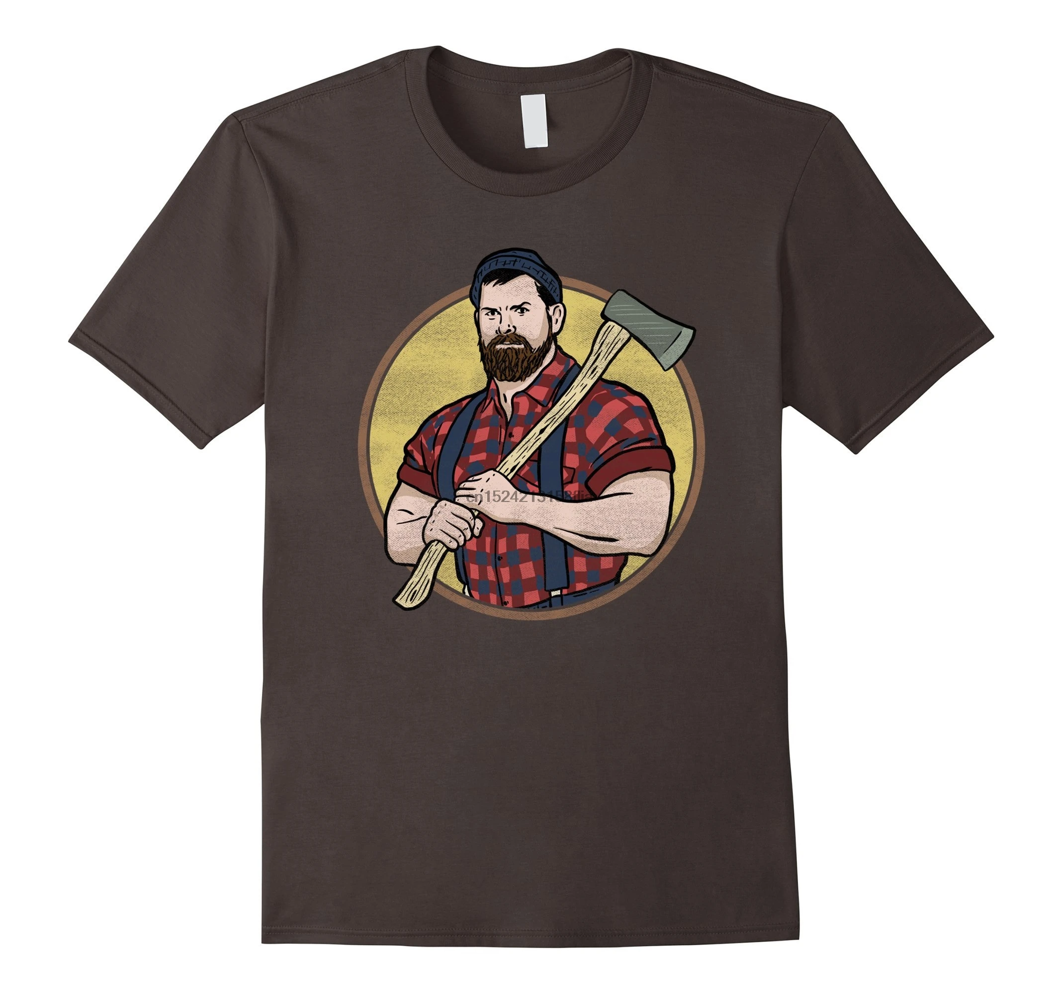Retro Lumberjack Tribute T Shirt Logger Woodman Cool Graphic | Мужская одежда