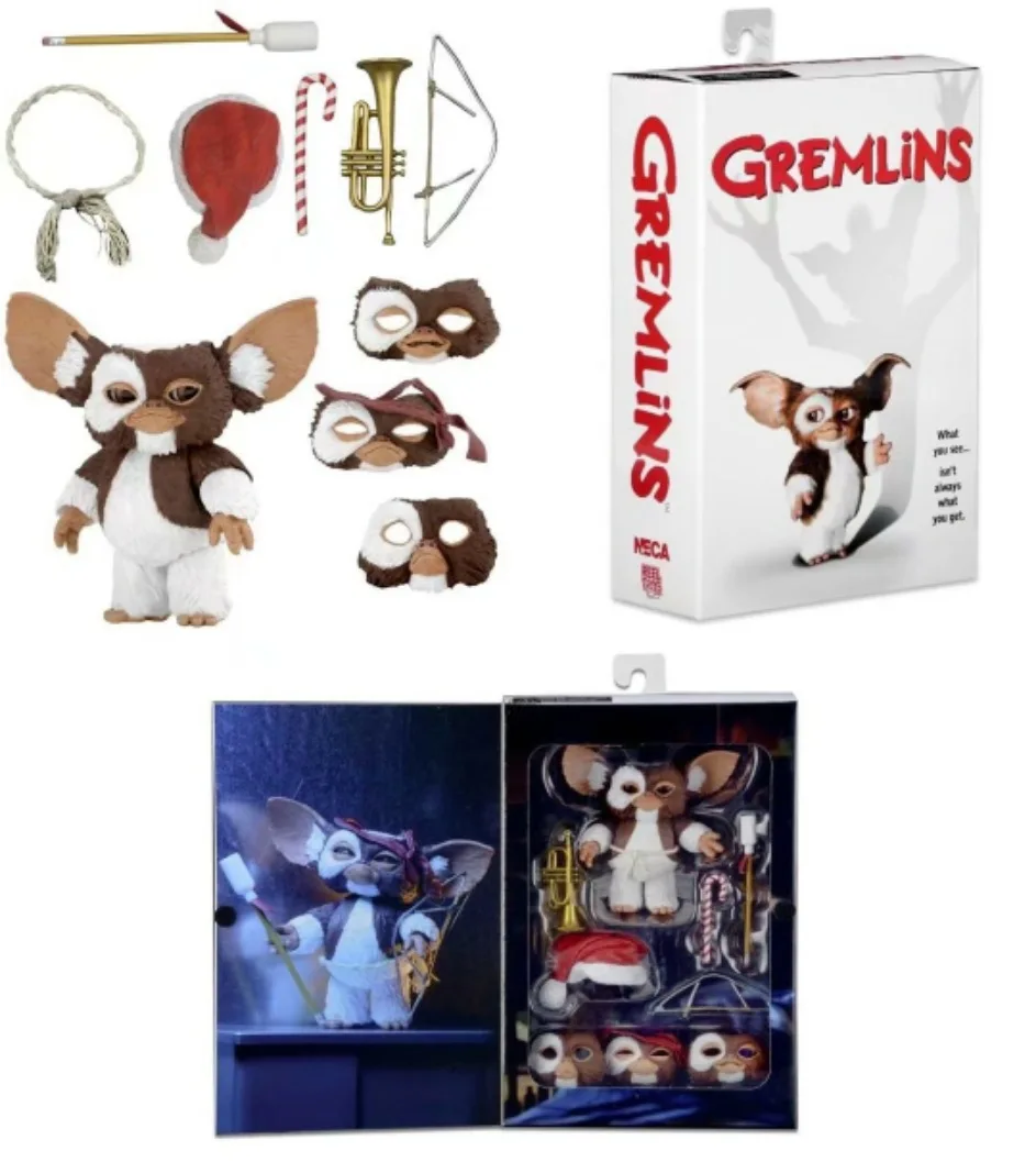 NECA Gremlins Рождество Ver. ПВХ шарнирная фигурка Коллекционная модель игрушки для подарка