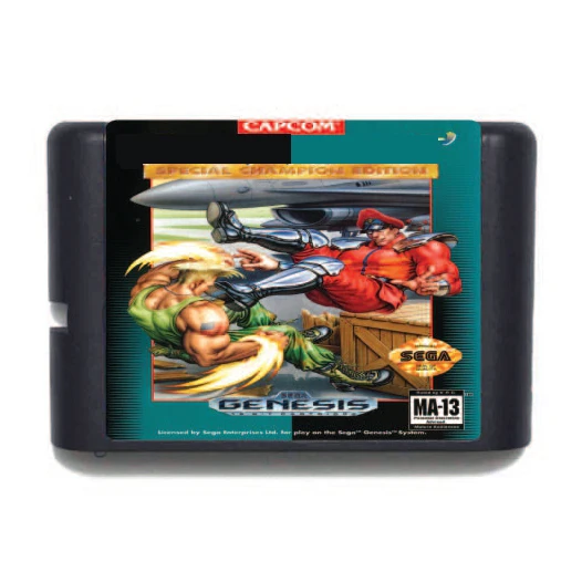 SF2 SPECIAL CHAMPION EDITION NTSC USA 16 bit MD Game Card For Sega Mega Drive For Genesis