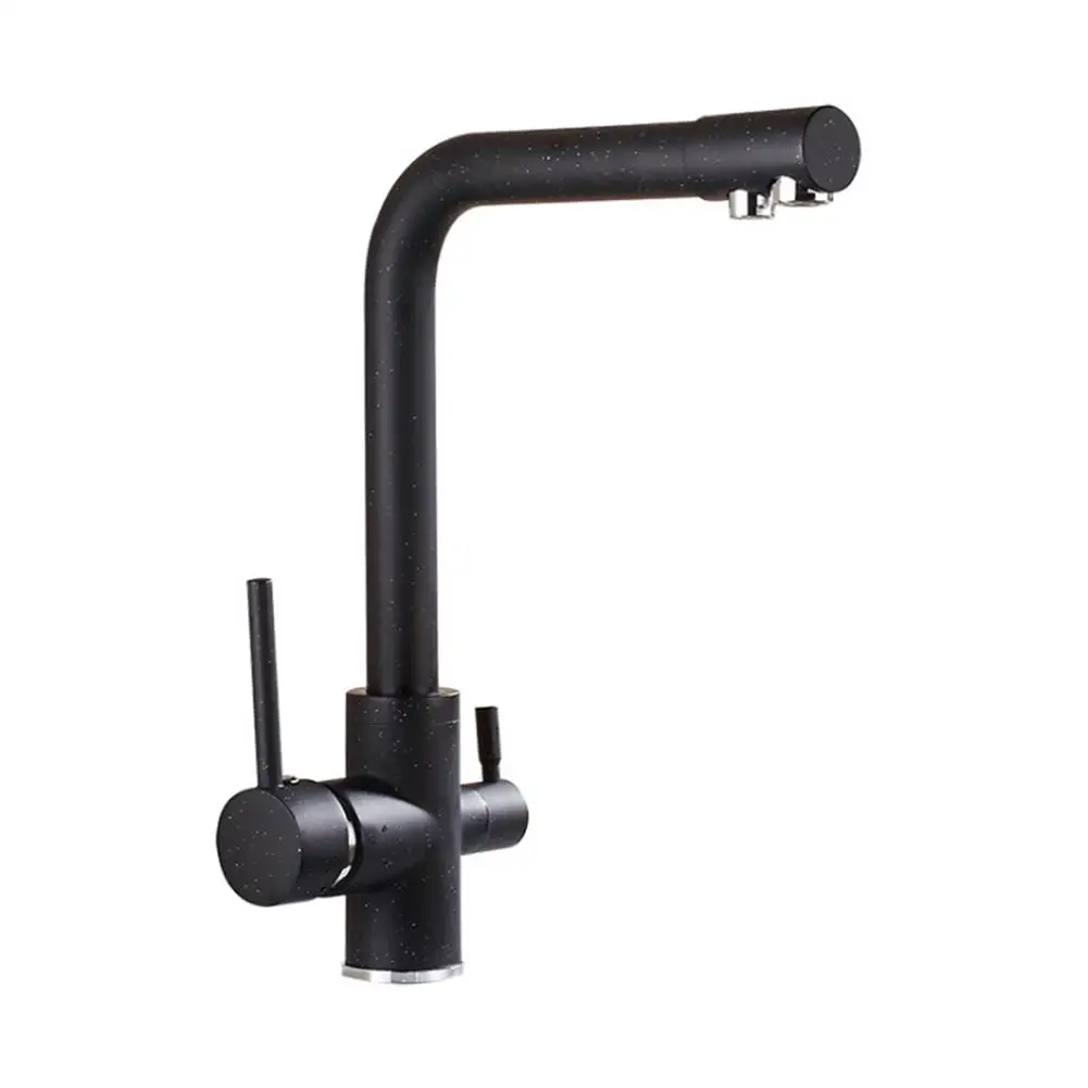 

Black Kitchen Sink Faucet Mixer Hot Cold Kitchen Water Purifier F360 Degree Rotation Water Purification Tap Dual Handle