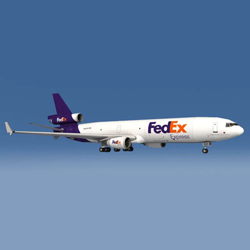 1:100 FedEx MD-11 летательных аппаратов "сделай сам" 3D Бумага Карты Строительный набор образовательных Игрушечная машина модель Строительная игрушка