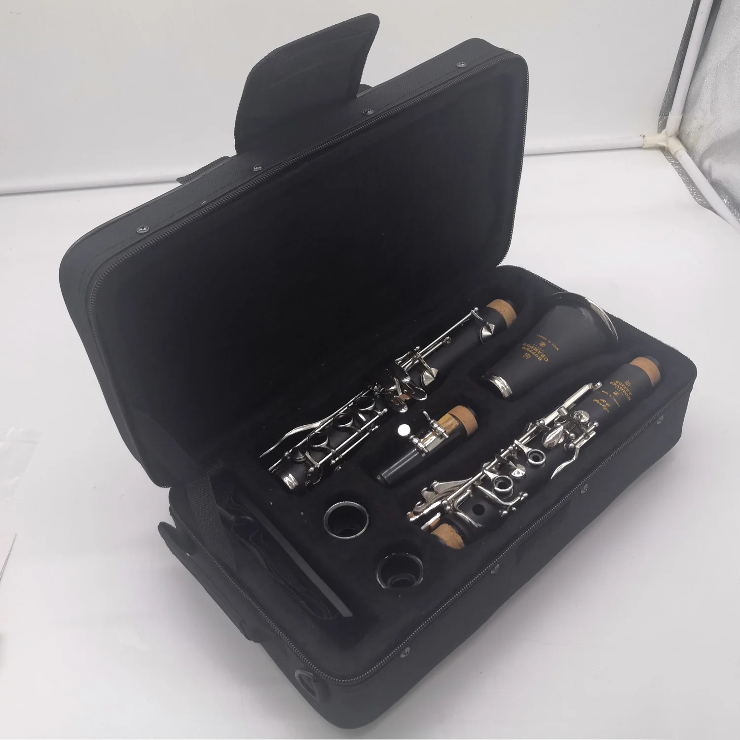 Ebony Blackwood Clarinet RC PRESTIGE Professional Bb Clarinets Bakelite 17 Keys Mouthpiece Reeds