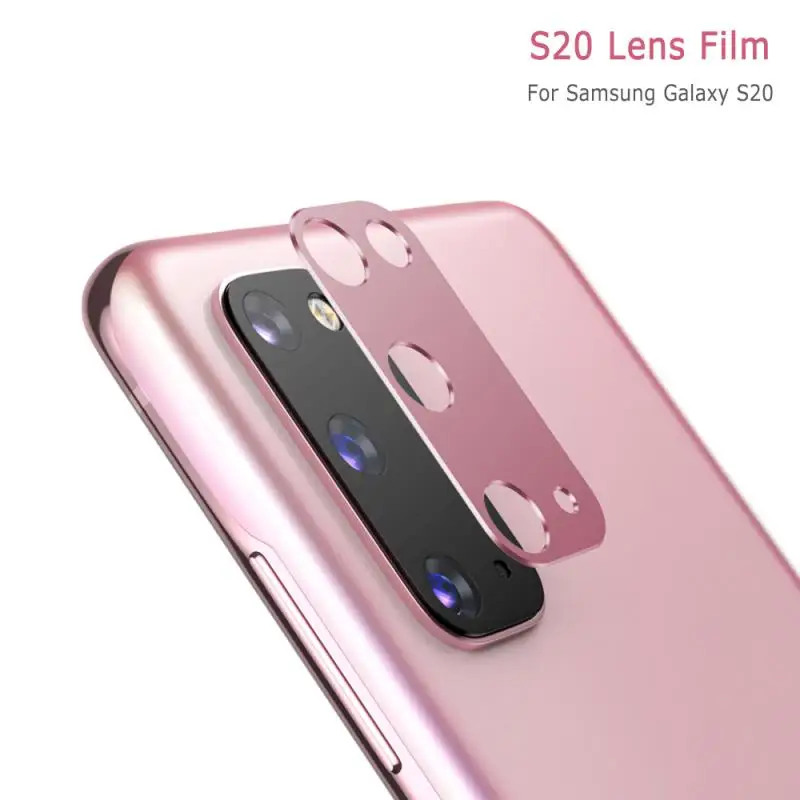 1pc Mobile Phone Lens Protective ring Film Back Camera Lens Tempered Glass with aluminum alloy Film for Samsung S20
