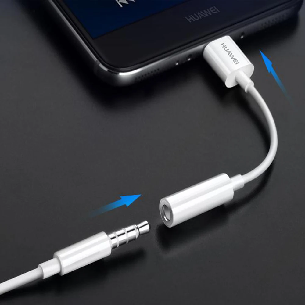 Huawei аудио кабель type C 3,5 Jack кабель для наушников USB C до 3,5 мм Наушники Адаптер для huawei P10 P20 pro mate 10 Pro 20