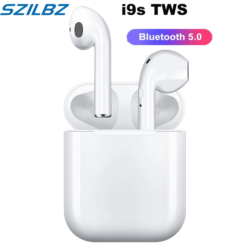 

i9s Tws Wireless Earbuds True Wireless Stereo Bluetooth 5.0 Earphone with mic Charging Box Sport Headset