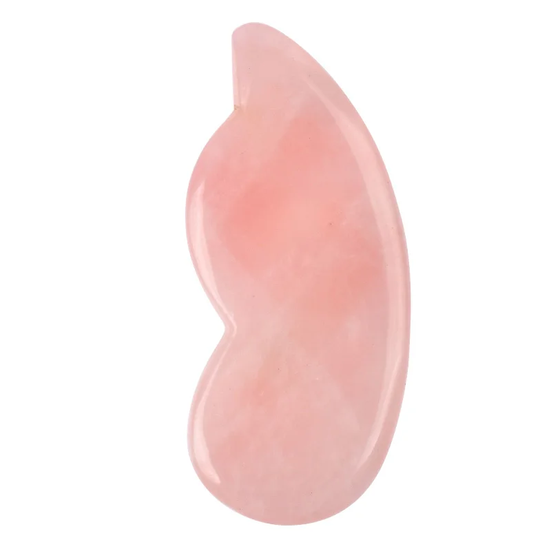 Массажные инструменты Gua Sha, натуральный розовый КВАРЦЕВЫЙ массажный камень, Китайская традиционная спа-иглоукалывание, выскабливание, guasha - Цвет: guasha7