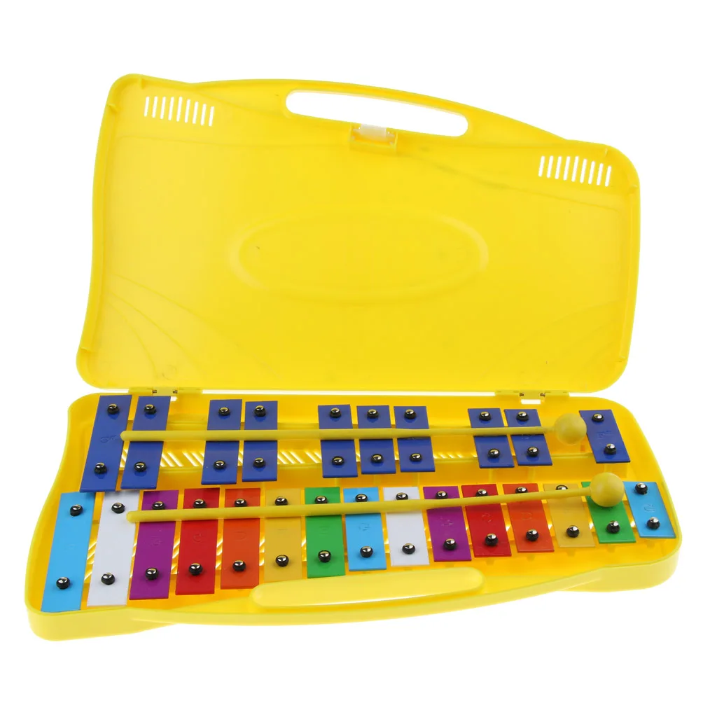 Aluminum 25 Tones Xylophone with Case for Children Kids Toy Christmas Gift