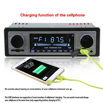 

Hot Aux Music MP3 Player USB Classic LCD Display Bluetooth Stereo Radio FM Car Audio Vintage