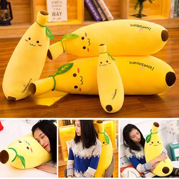 

Newly Plush Toys Banana Pillow Long Pillow Sleeping Doll Plush Cute Doll Boy Girl Birthday Present MK