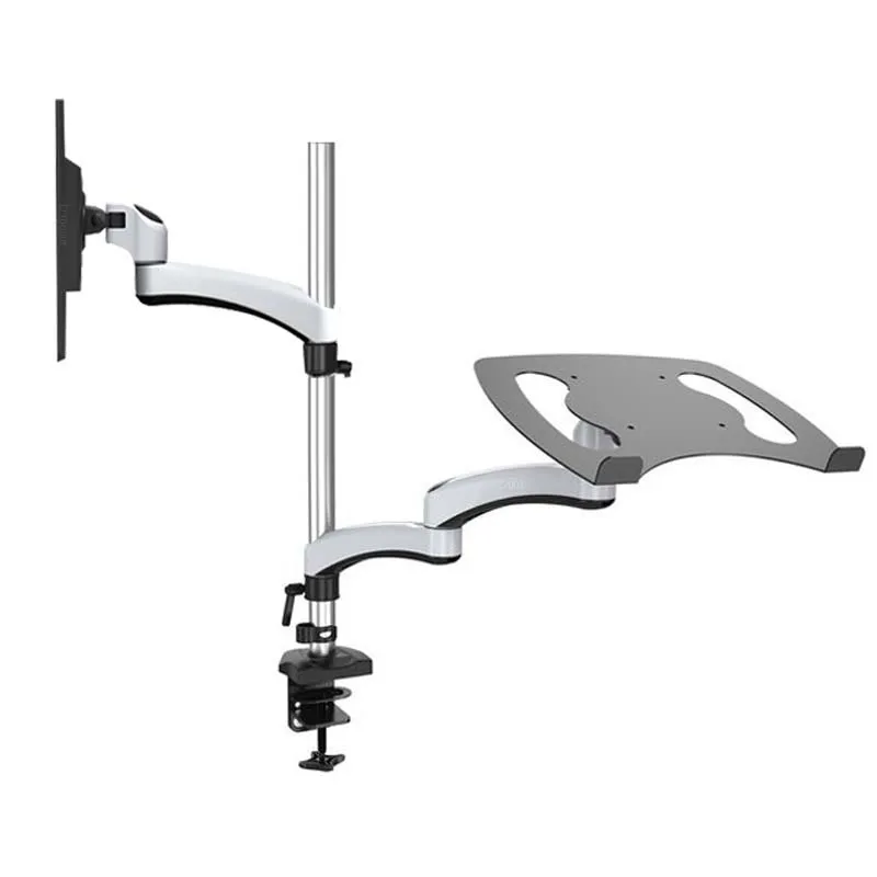 DL-LK112 Алюминий 1"-27" ЖК монитор крепление Стенд Двойной arm+ двойной arm ноутбук стенд 70 см высота