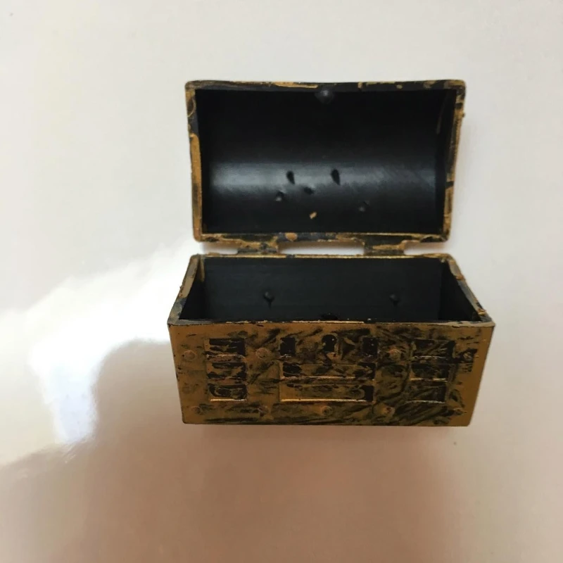 New 12pcs Mini Pirate Gold Treasure Chests Kids Toy Cake Decoration Candy Box Oct23_B