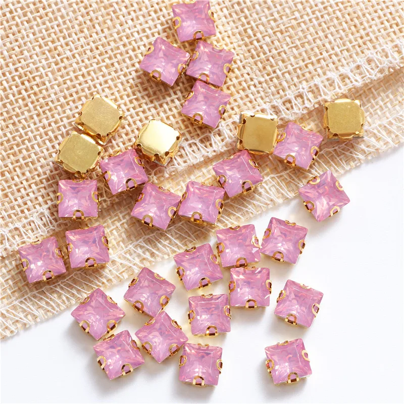 Queenbox 200 Pcs 4mm Argent Griffe Strass, Coudre Sur Les