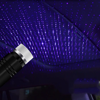 

LED Car Roof Star Night Lights Projector Light Galaxy Lamp USB LED Car Atmosphere Ambient Star Light Interior Decorative Light