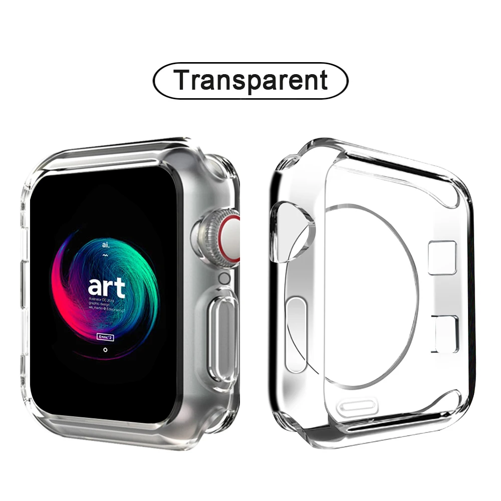 Чехол-бампер с алмазами защитный чехол для Apple Watch Cover Series 5 4 3 2 1 38 мм 42 мм чехол s для Iwatch 5 4 40 мм 44 мм аксессуары для часов - Цвет: all-inclusive