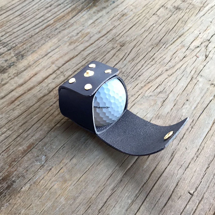 휴대용 골프 공 홀더 허리 파우치 가방, 가죽, 작은 골프 공 가방, 골프 스포츠 액세서리, 1 개